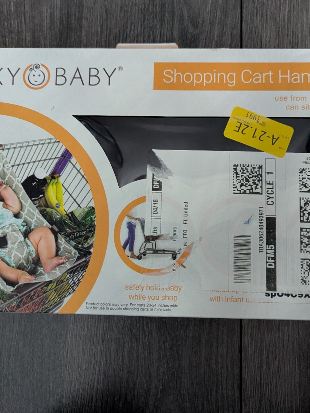 Binxy Baby Shopping Cart Hammock Cover - Gray